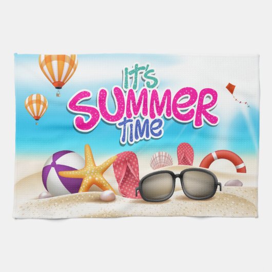 Es ist Sommerzeit Geschirrtuch (Horizontal)