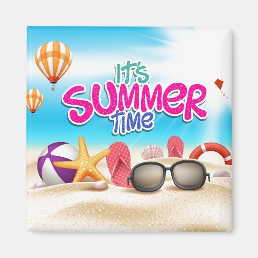 Es ist Sommerzeit Magnet (Vorne)