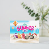 Es ist Sommerzeit Postkarte (Stehend Vorderseite)