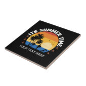 Es ist Sommerzeit Tropical Sunset Design Fliese (Seite)