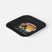Es ist Sommerzeit Tropical Sunset Design Pappteller (Gewinkelt)