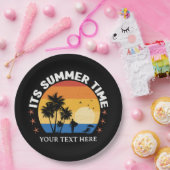 Es ist Sommerzeit Tropical Sunset Design Pappteller (Party)