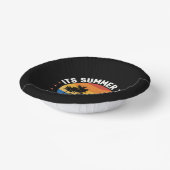 Es ist Sommerzeit Tropical Sunset Design Pappteller (Gewinkelt)