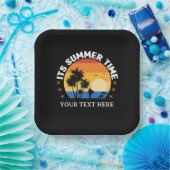 Es ist Sommerzeit Tropical Sunset Design Pappteller (Party)