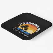 Es ist Sommerzeit Tropical Sunset Design Pappteller (Gewinkelt)