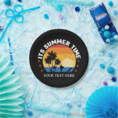 Es ist Sommerzeit Tropical Sunset Design Pappteller (Party)