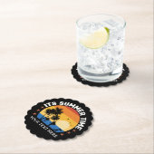 Es ist Sommerzeit Tropical Sunset Design Untersetzer (Vor Ort)