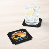 Es ist Sommerzeit Tropical Sunset Design Untersetzer (Vor Ort)