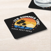 Es ist Sommerzeit Tropical Sunset Design Untersetzer (angewinkelt)