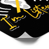 Es ist Spaß, wie Sie denken, ich höre ASL Deaf Awa Poster (Ecke)