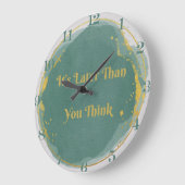 Es ist später, als du denkst 10,75" große wanduhr (Winkel)