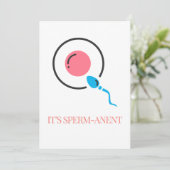 Es ist Sperm-anet Feiertagskarte (Stehend Vorderseite)