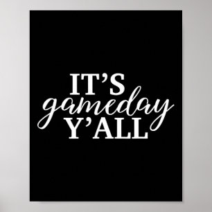 Es ist Spieltag, Leute, Football Poster