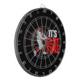 Es ist Spielzeit - Baseball Dartscheibe (Vorderseite Links)