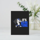 Es ist Spielzeit - Baseball Postkarte (Stehend Vorderseite)