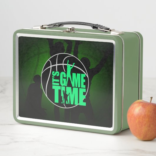 Es ist Spielzeit - Grün Metall Brotdose (Beispiel)