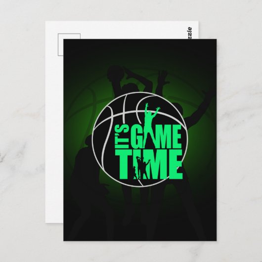 Es ist Spielzeit - Grün Postkarte (Vorne/Hinten)