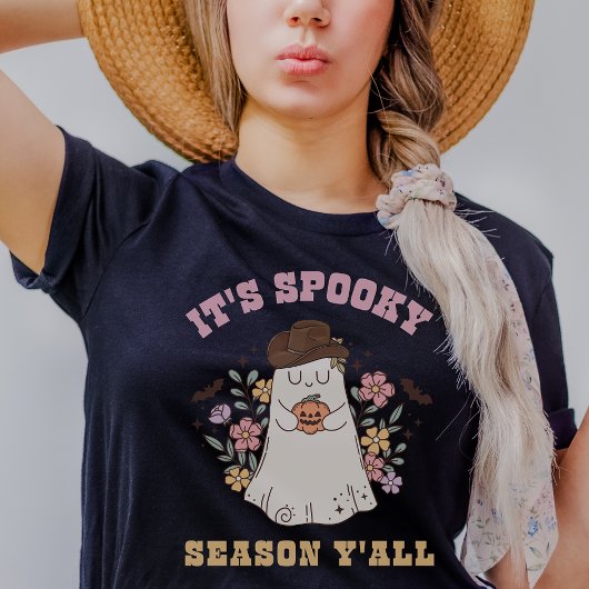 Es ist Spooky Jahreszeit Y'all Retro Western Hallo T-Shirt