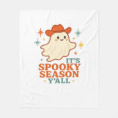 Es ist Spooky Season Y’all Cowboy Boo Fleecedecke (Vorderseite)