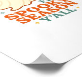 Es ist Spooky Season Y’all Cowboy Boo Poster (Ecke)