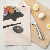 Es ist Sushi Time, Sushi Geschirrtuch (Viertel Falte)