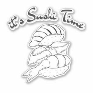 Es ist Sushi-Zeit, Sushi Aufkleber