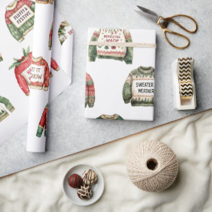 Es ist Sweater Weather! Geschenkpapier