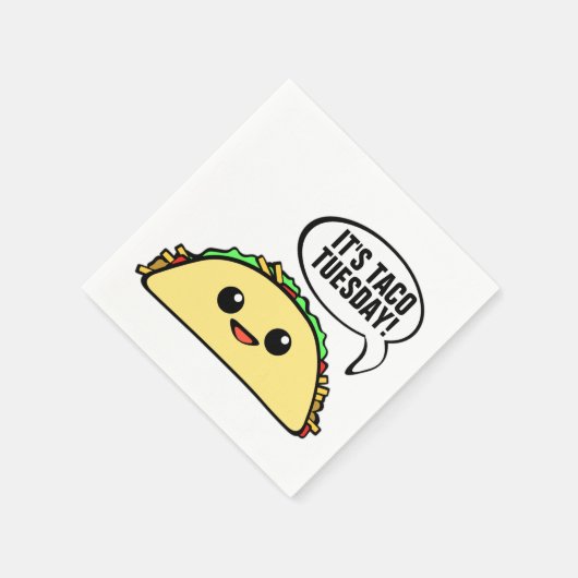 Es ist Taco Dienstag Serviette (Ecke)