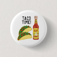 ES IST TACO TIME niedliche Tacos Hot Soce Illustra