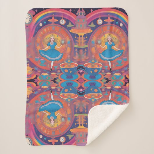 Es ist Tea Time Alice Sherpadecke (Vorderseite)