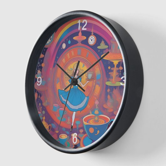 Es ist Tea Time Alice Uhr (Winkel)