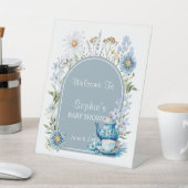Es ist Tea Time Garden Baby Dusche Willkommen Sockelschild (In SItu)