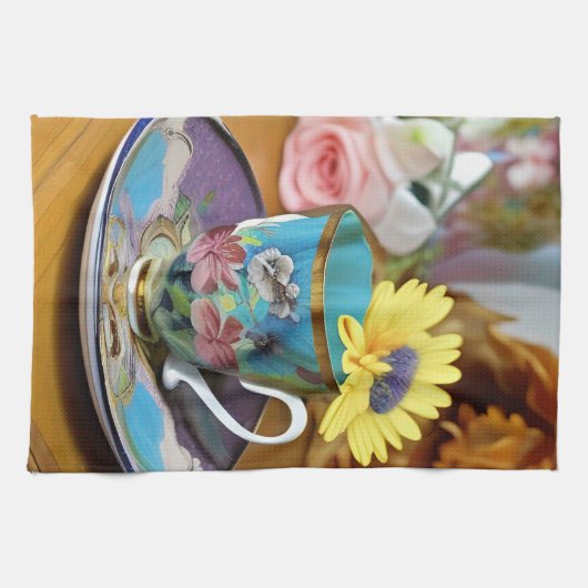 Es ist Tea Time Geschirrtuch (Horizontal)