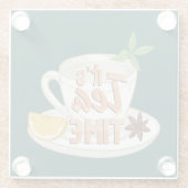 Es ist Tea Time Glasuntersetzer (Rückseite)