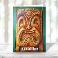Es ist Tiki Time Fun Typografie Cool Vintage Retro