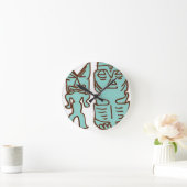 Es ist Tiki Time! Runde Wanduhr (Zuhause)