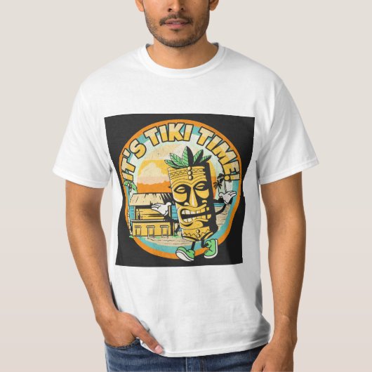 Es ist Tiki Time! T-Shirt (Vorderseite)