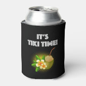 Es ist Tiki Time! Tropical Island Tiki Bar Dosenkühler (Kanne Vorderseite)