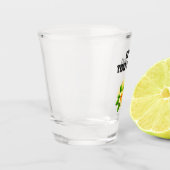 Es ist Tiki Zeit! Tropisches Insel Tiki Bar Schnapsglas (Links)