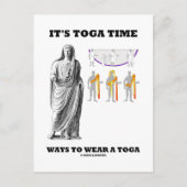 Es ist Toga Time Ways, einen Toga zu tragen (Anwei Postkarte (Vorderseite)