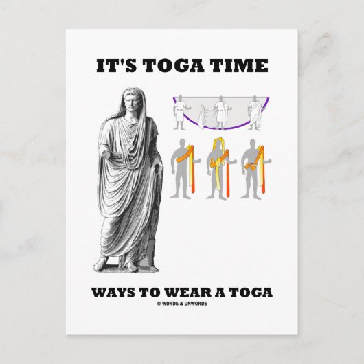Es ist Toga Time Ways, einen Toga zu tragen (Anwei Postkarte (Vorderseite)