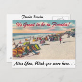 Es ist toll, in Florida zu sein! Postkarte (Vorne/Hinten)