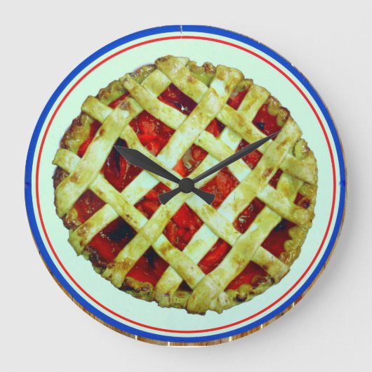 es ist Tortenuhr irgendwo abstoppt Große Wanduhr (Vorderseite)