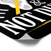 Es ist tot und nicht dumm ASL Deaf Sign Language D Poster (Ecke)