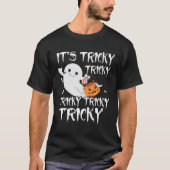Es ist Tricky Funny Halloween Boo Ghost Pumpkin Ca T-Shirt (Vorderseite)