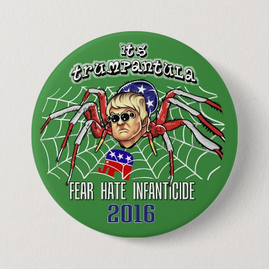Es ist Trumpantula! Button (Vorderseite)