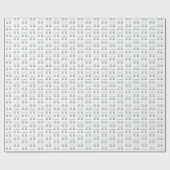 Es ist Twin Boys Geschenkwrap, Baby Dusche, Junge Geschenkpapier (Flach)