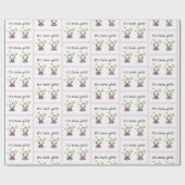 Es ist Twin Girls Gift Wrap, Dekoration, Baby Dusc Geschenkpapier (Flach)