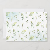 Es ist Twins Blue Balloon Baby Shower Einladung (Rückseite)