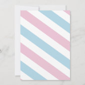 Es ist Twins Boy & Girl Baby Dusche Pink Blue Invi Einladung (Rückseite)